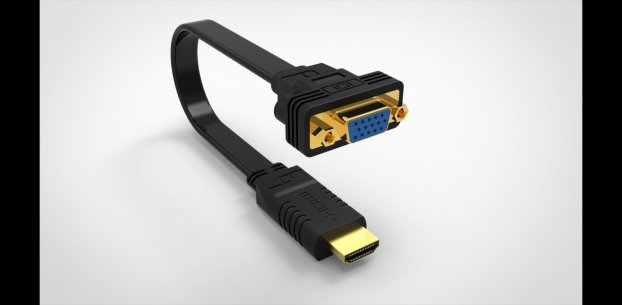 Cablu adaptor HDMI la VGA 15cm